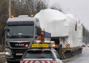 Негабаритная перевозка с сопровождением
